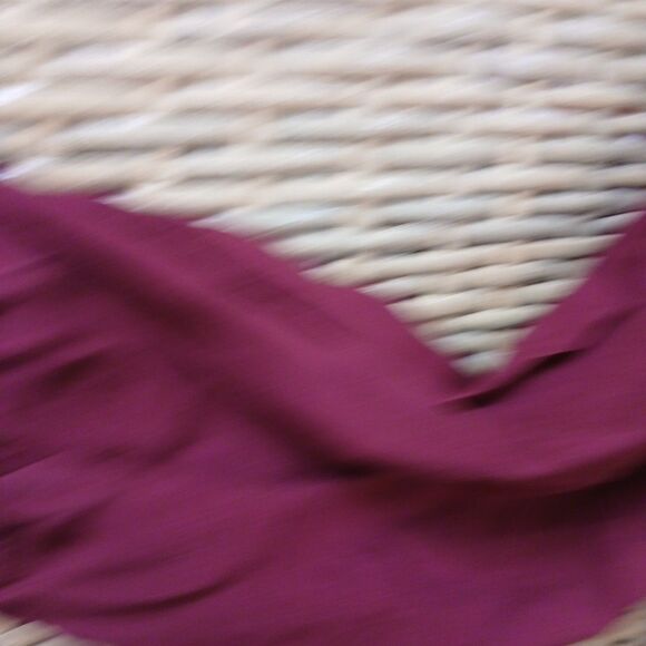 Maroon Old Navy Xl Peasant Top Elastic Cuffs Battenburg Look Bodice Boho Career - Picture 2 of 8